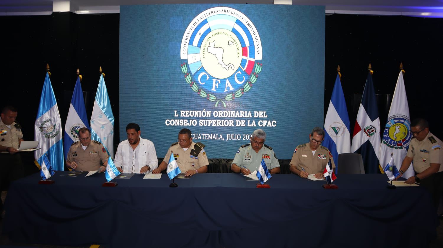 Fuerzas Armadas Centroamericanas refuerzan compromiso con la seguridad regional y la protección derechos humanos