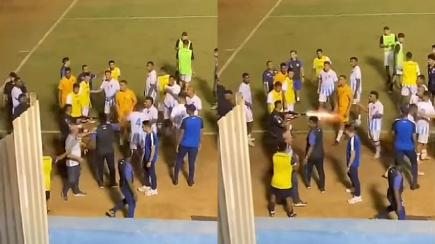 Escándalo en Brasil: un policía le dispara a un jugador en pleno partido de fútbol – AS Chile