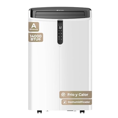 EVVO Clima Silent - Aire Acondicionado Portátil hasta14000 BTU con Bomba de Calor