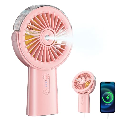 Ventilador de Mano Portátil con Nebulizador 