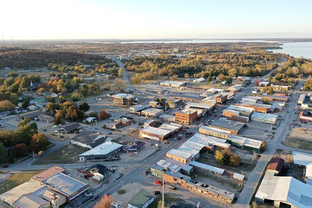 Eufaula Oklahoma Aerial View