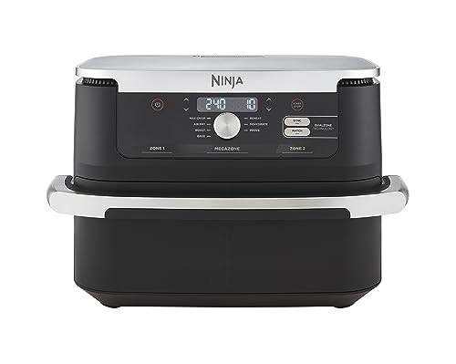 Ninja Foodi FlexDrawer, Freidora de Aire con Zona Flex, Negro, AF500EU