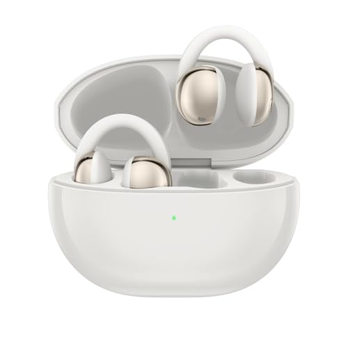 TCL Crystal Clip Auriculares Inalámbricos | Open Ear OWS | 28h Autonomía | IP54 | Bluetooth 5.4 | Multipoint 2 Dispositivos | ENC Reducción Ruido | Sin Tapones | Comodidad Total