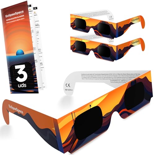Gafas homologadas para eclipse EclipseSpecs - dos unidades