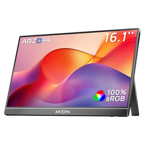 ARZOPA Z1C [Ganador del Red Dot 2026] Monitor Portátil 16,1", FHD IPS 100% sRGB