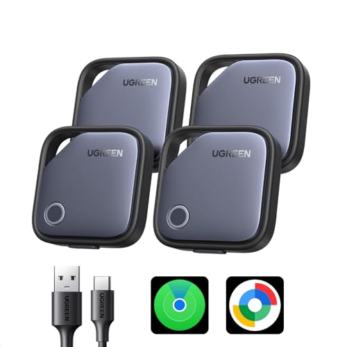 UGREEN FineTrack Duo Soporte iOS Find My o Android Find Hub 4 Piezas
