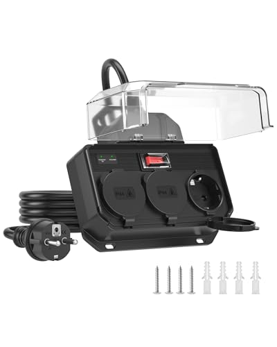 Regleta Enchufes Exterior IP44 